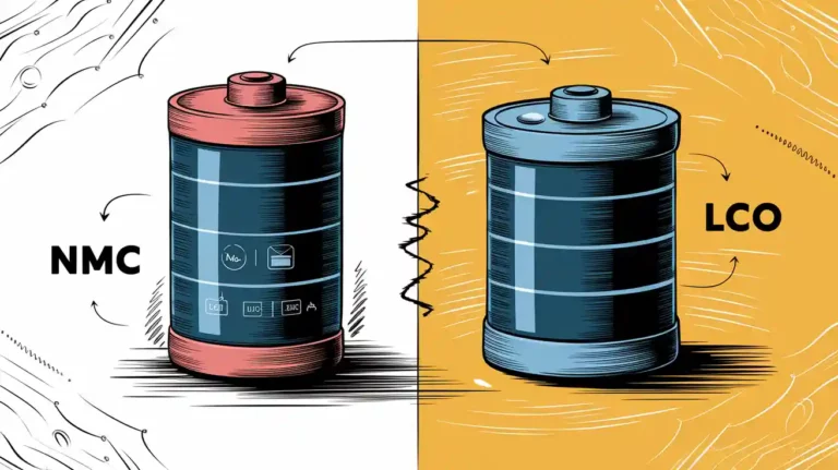 NMC and LCO battery
