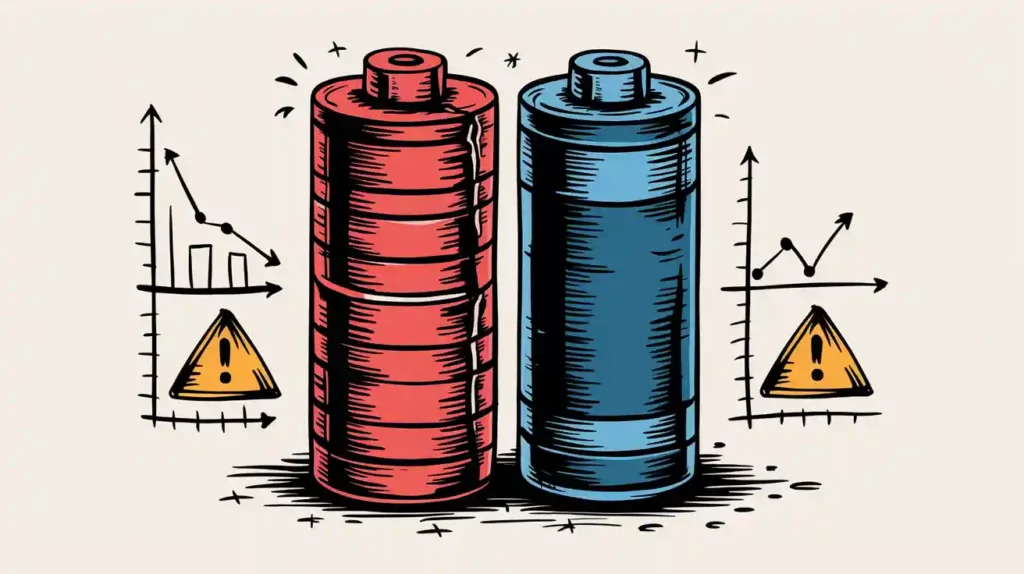 Gradual Degradation of lithium battery