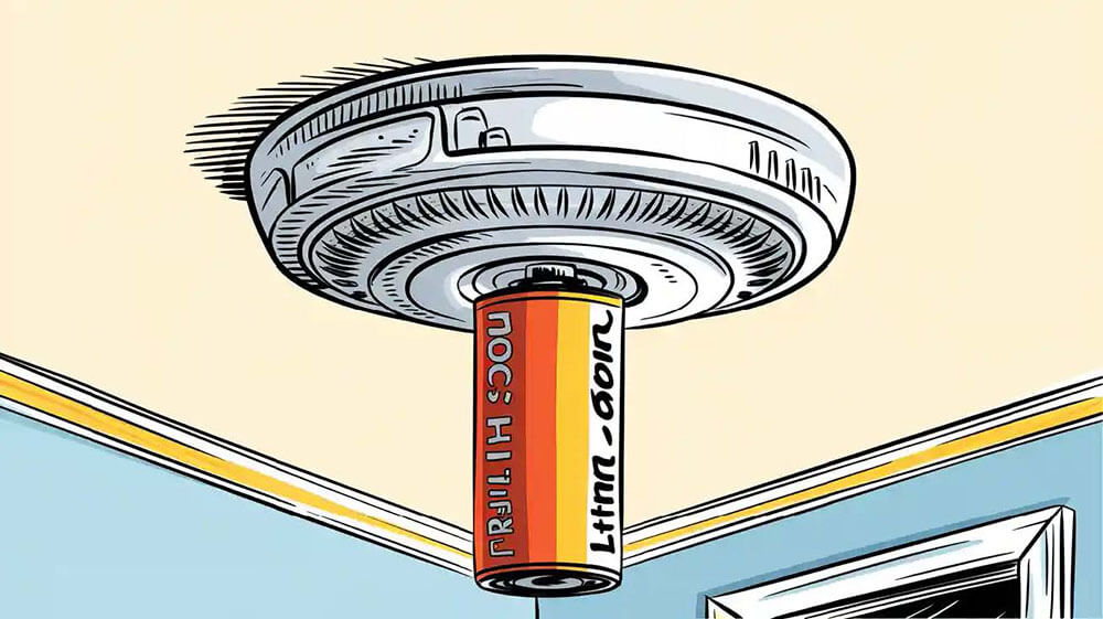 smoke detector lithium battery