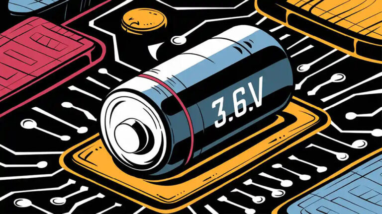 3.6V nominal voltage of  lithium battery