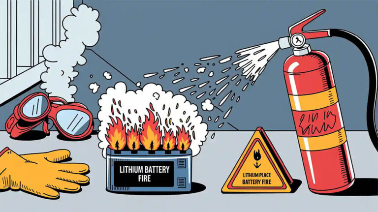 How to Extinguish a Lithium Battery Fire Safely and Effectively