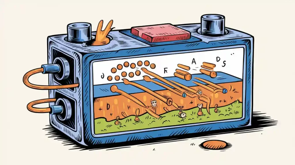 Inside a Lithium Battery