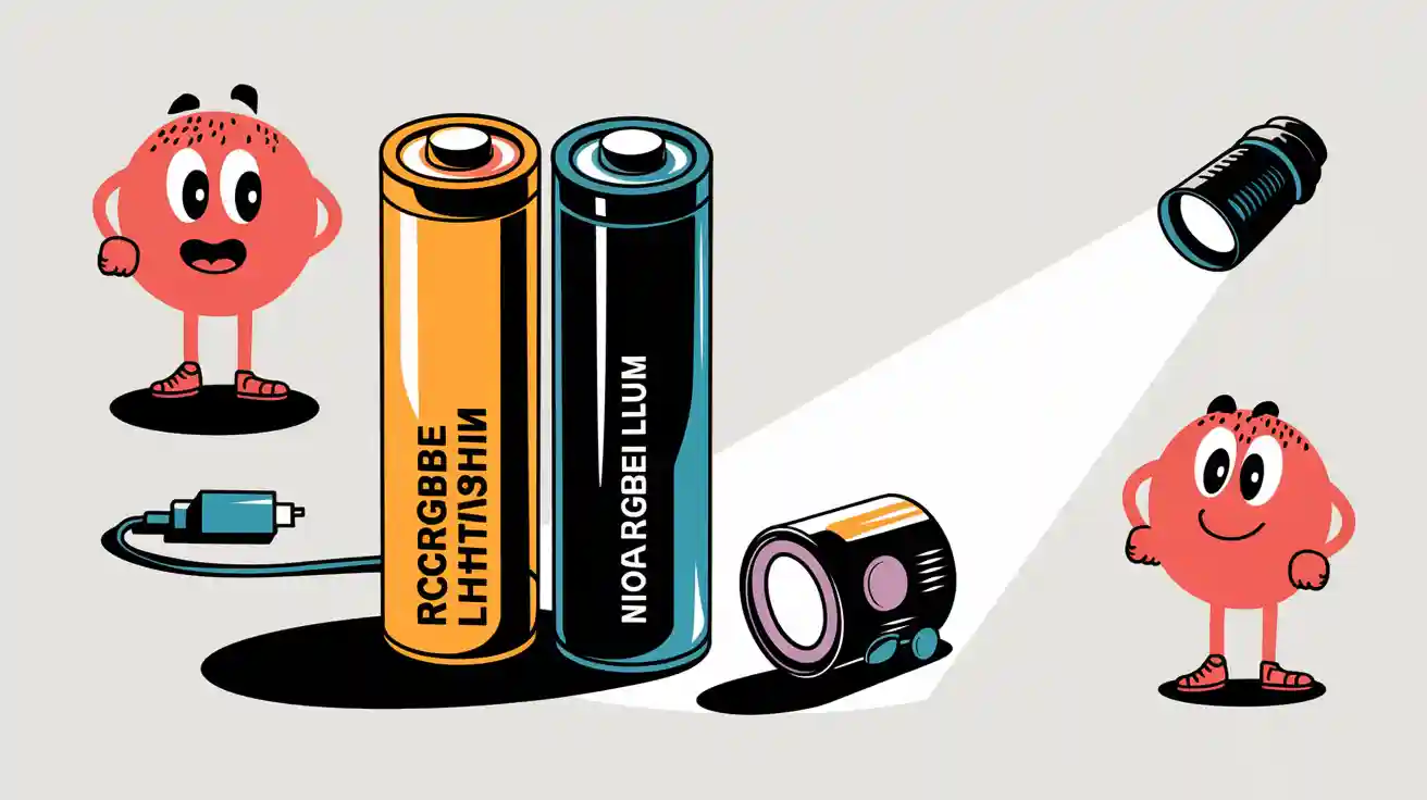 Comparing Lithium Rechargeable and Non-Rechargeable Batteries for Flashlights