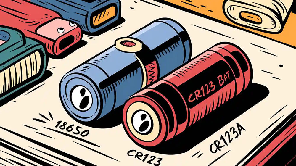 Choosing Between 18650, CR123, and CR123A Batteries