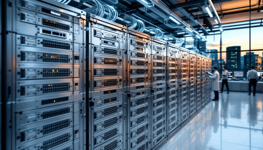 The image depicts a range of telecommunications battery solutions, showcasing various types of telecom batteries designed specifically for backup power in the telecom industry. These batteries, including lead acid and lithium ion options, ensure reliable communication during power outages, supporting emergency call centers and telecom networks with high energy density and long service life.