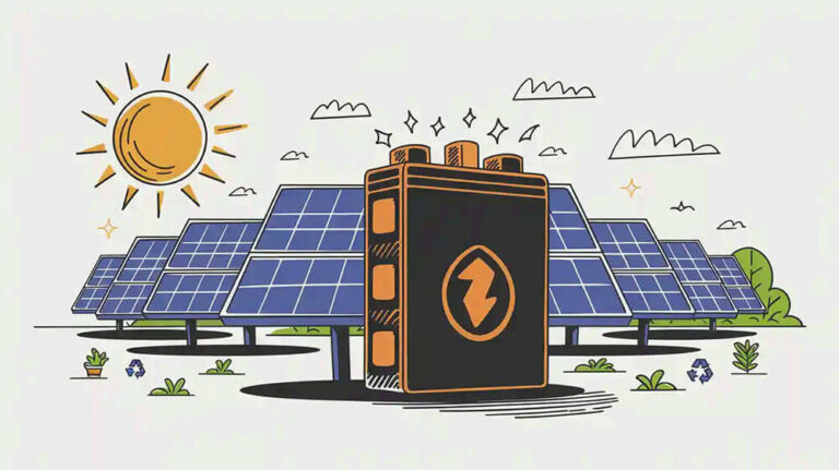 Solar lithium battery
