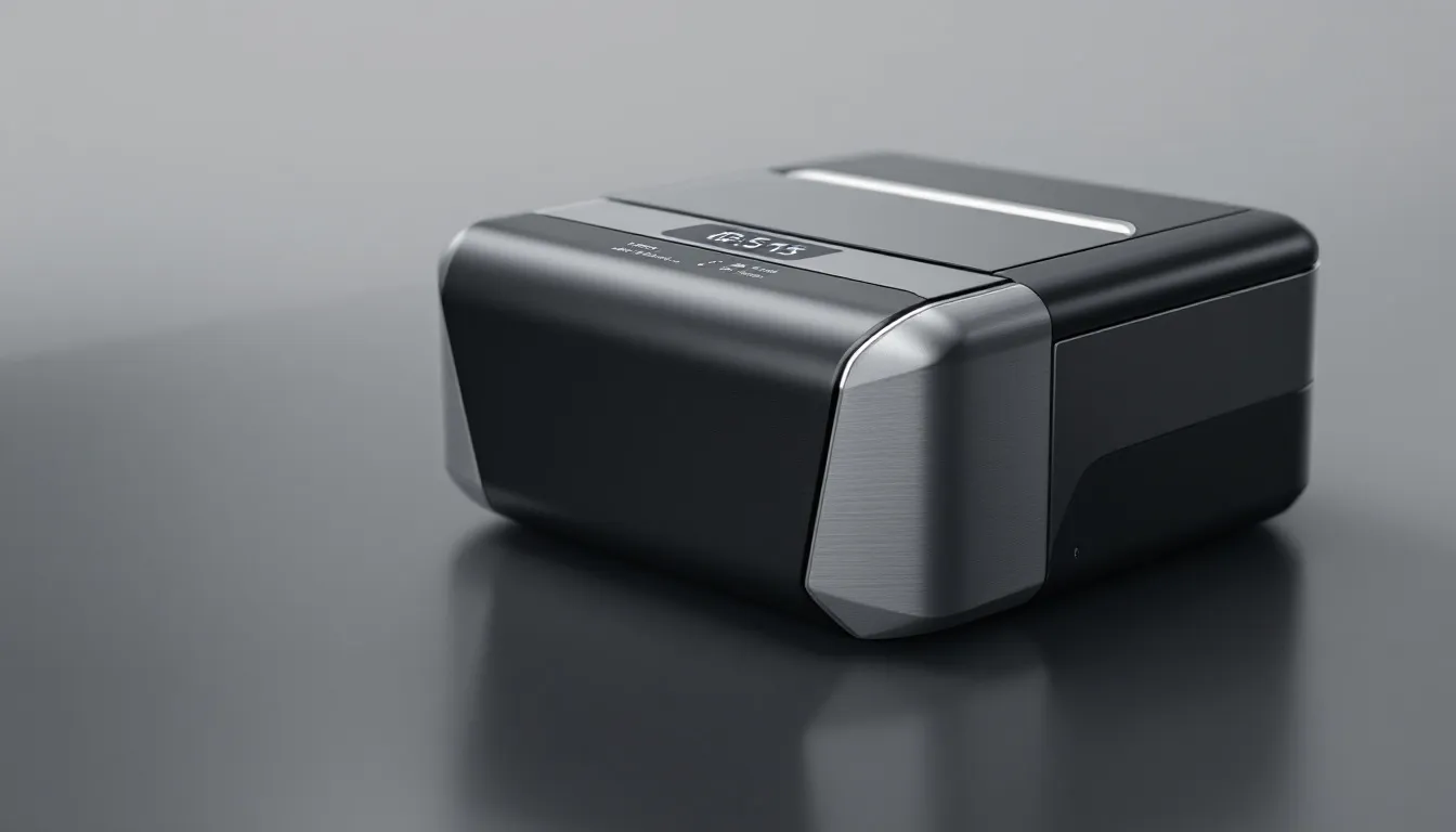 Close-up of a dual purpose lithium marine battery showcasing its features.