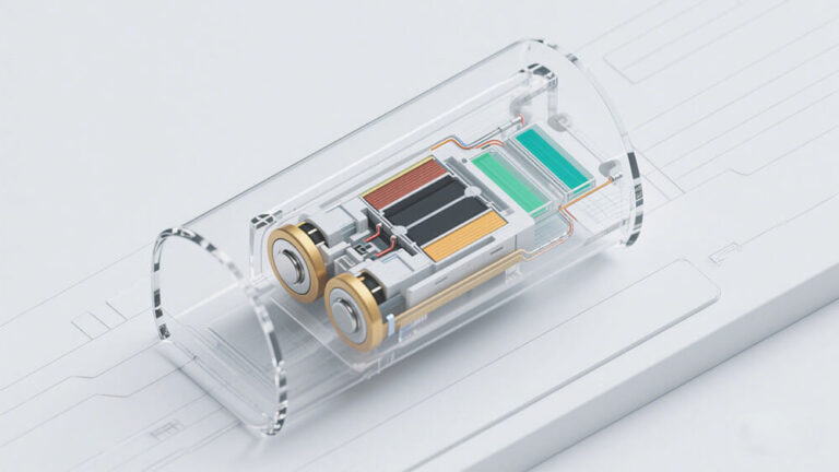 Décomposition des composants d'une batterie lithium-ion — Large Battery