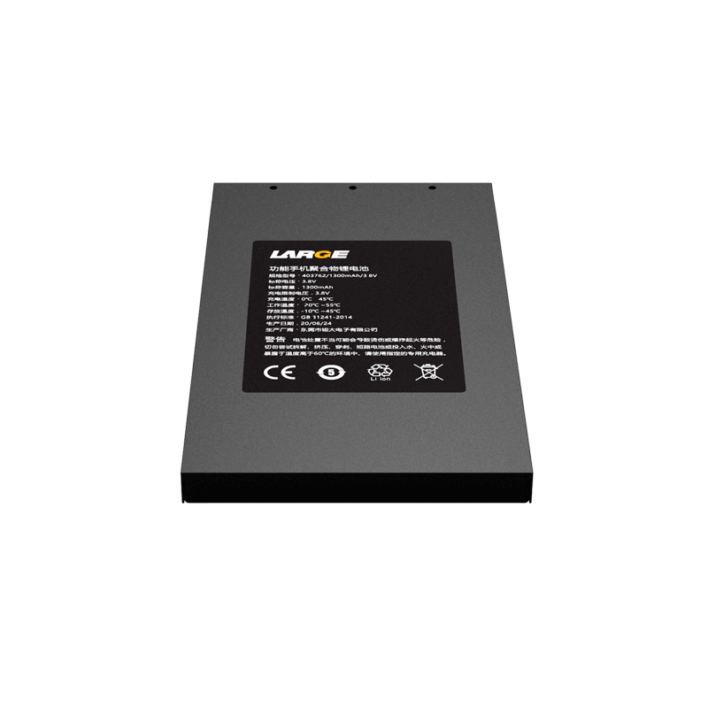 3.8 V 1300 mAh LiCoO₂ Li-Polymer-Akku