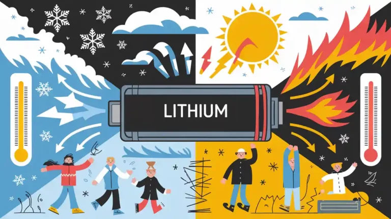 Lithium Batteries Discharging at High and Low Temperatures