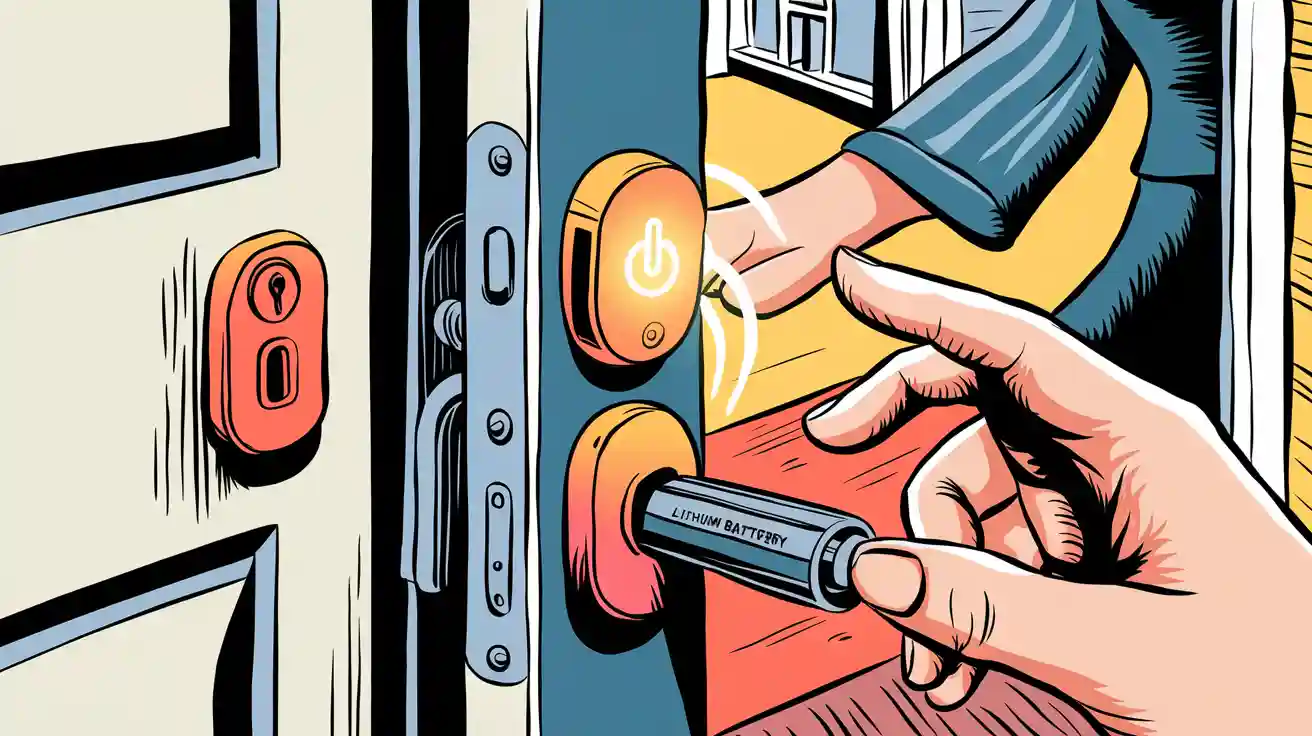 Lithium Battery of Intelligent Door Lock Delivers Reliable Power Always