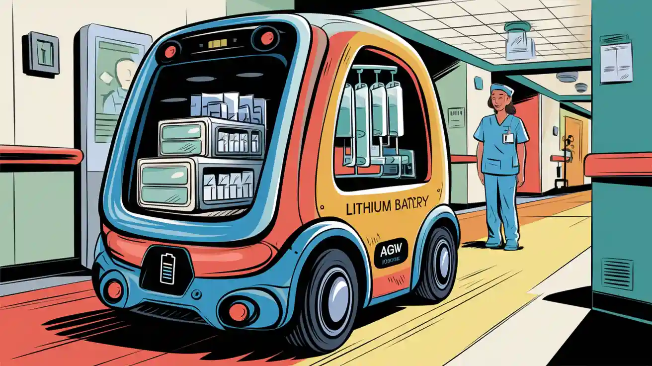 What Are the Key Advantages of Lithium Batteries for Healthcare AGVs