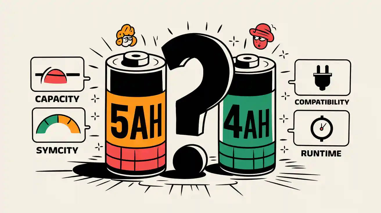 Can I Use A 5Ah Battery Instead Of 4Ah: Capacity, Compatibility, and Runtime Explained