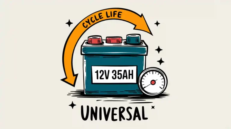 Understanding cycle life and power output of 12V 35Ah universal batteries