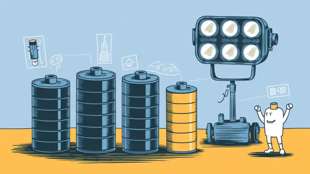 Comparing lithium battery types for industrial mobile lighting