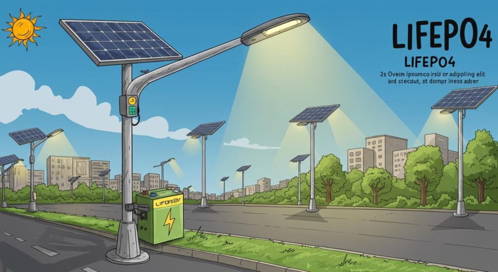 Why LiFePO₄ Batteries Are Becoming the Standard for Solar Street Lights