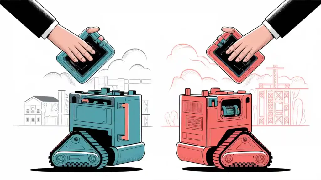 Swappable Batteries for Service and Industrial Robots
