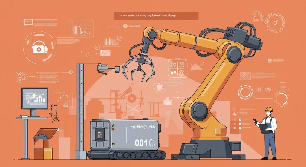 The Role of High-Energy Density Batteries in AI-Driven Industrial Robots