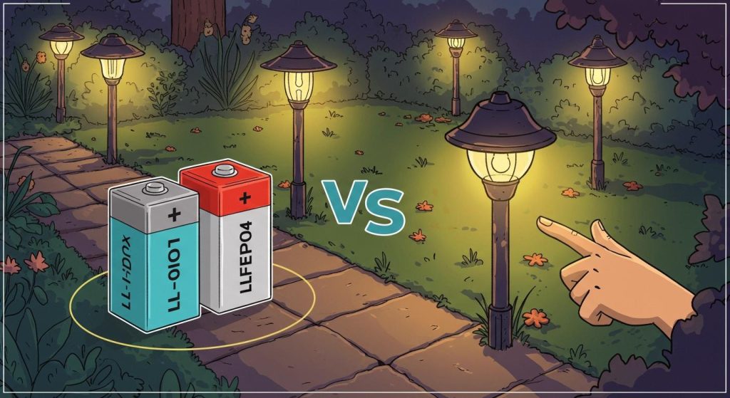 Choosing the Right Battery for Garden Lights: Li-ion vs. LiFePO₄