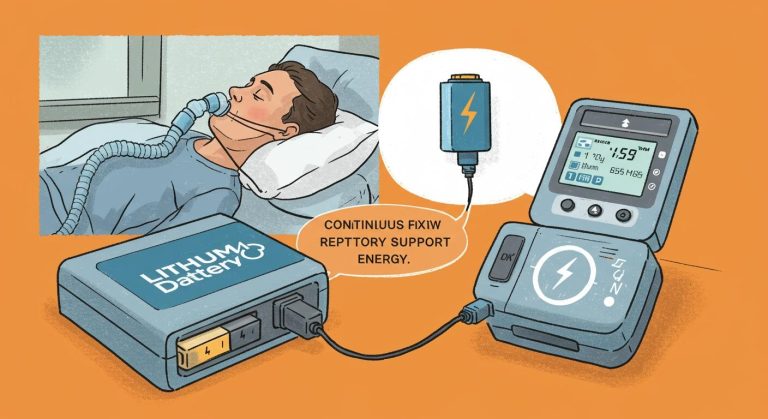 The role of lithium batteries in maintaining uninterrupted respiratory support