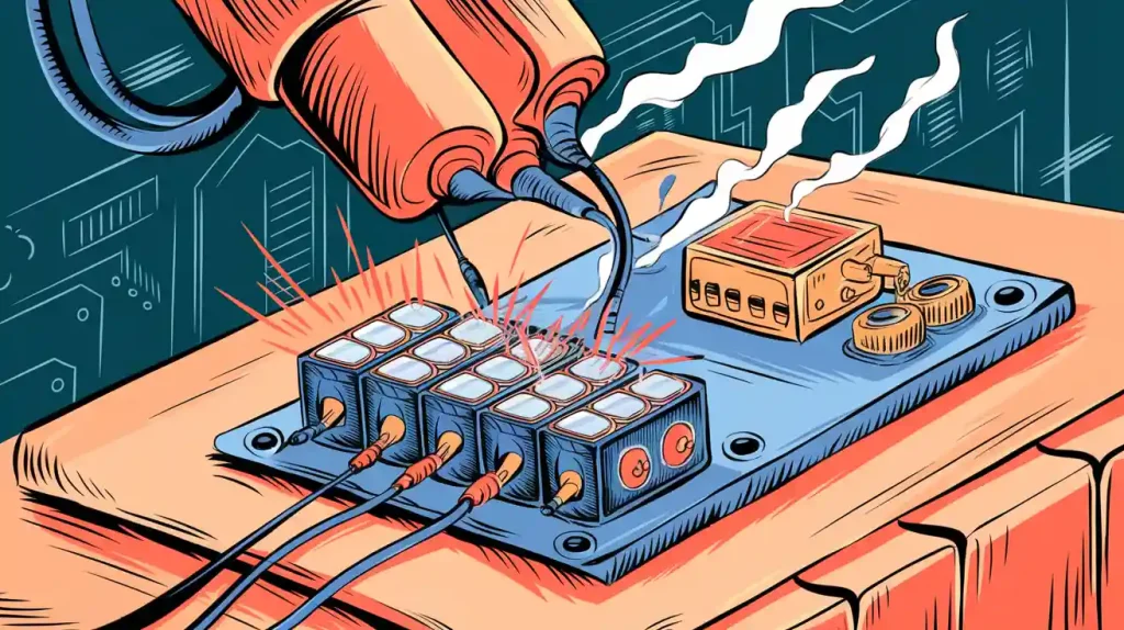 High-Power Output in Robotics Batteries: Managing Transient Loads and Heat