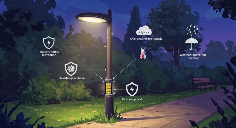 Battery Safety in Outdoor Lighting: Overcharge, Overheat, and Weather Protection