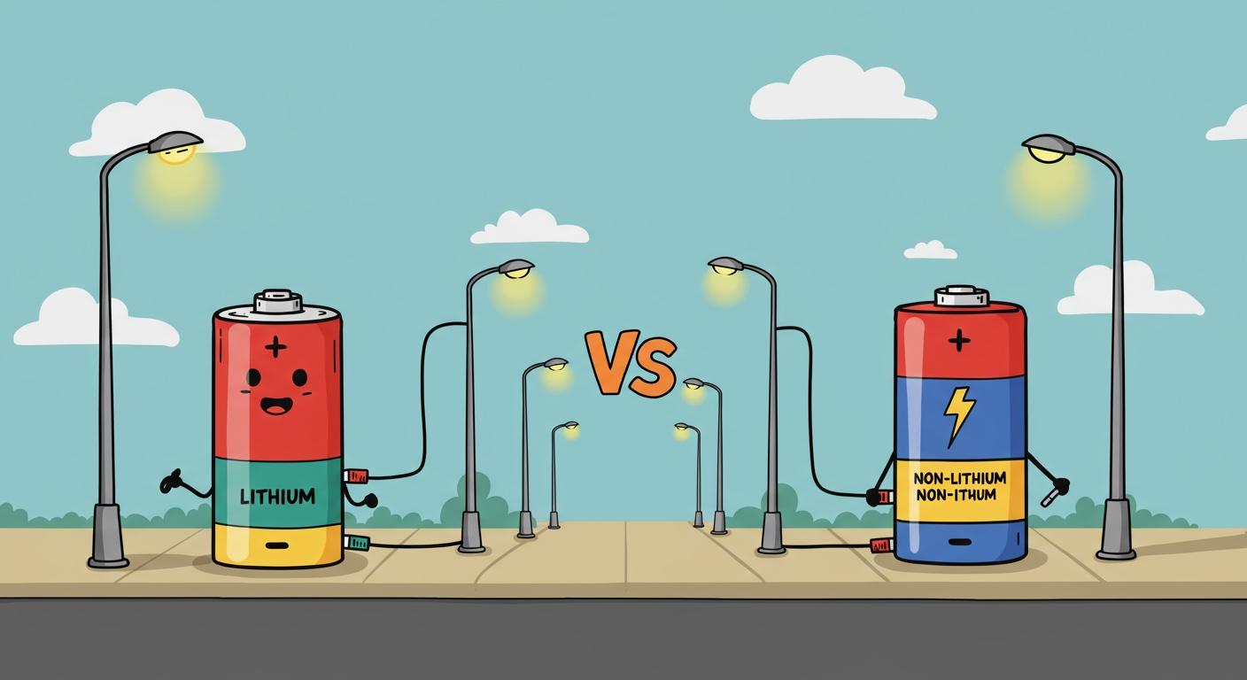 Performance Comparison of Lithium and Non-Lithium Batteries for Street Lamps