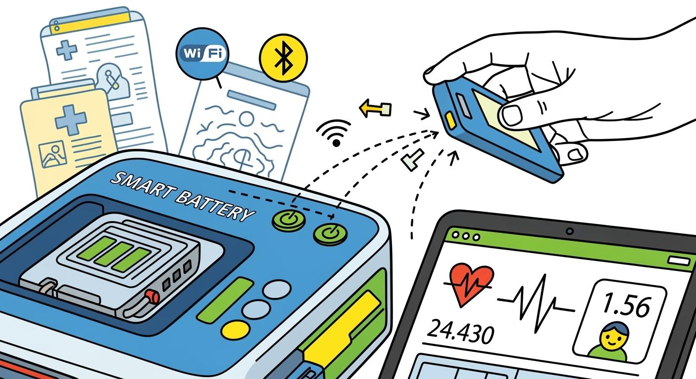 Smart Batteries and Data Communication in Modern Medical Equipment