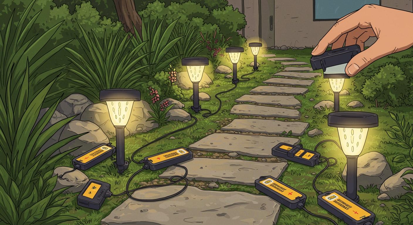 Modular and Portable Landscape Lighting Powered by Lithium Batteries
