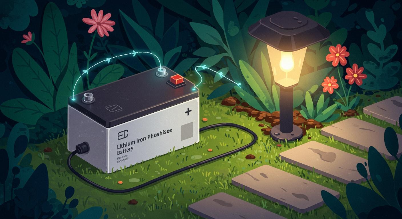 How Lithium Iron Phosphate Batteries Are Powering the Green Revolution in Garden Lighting