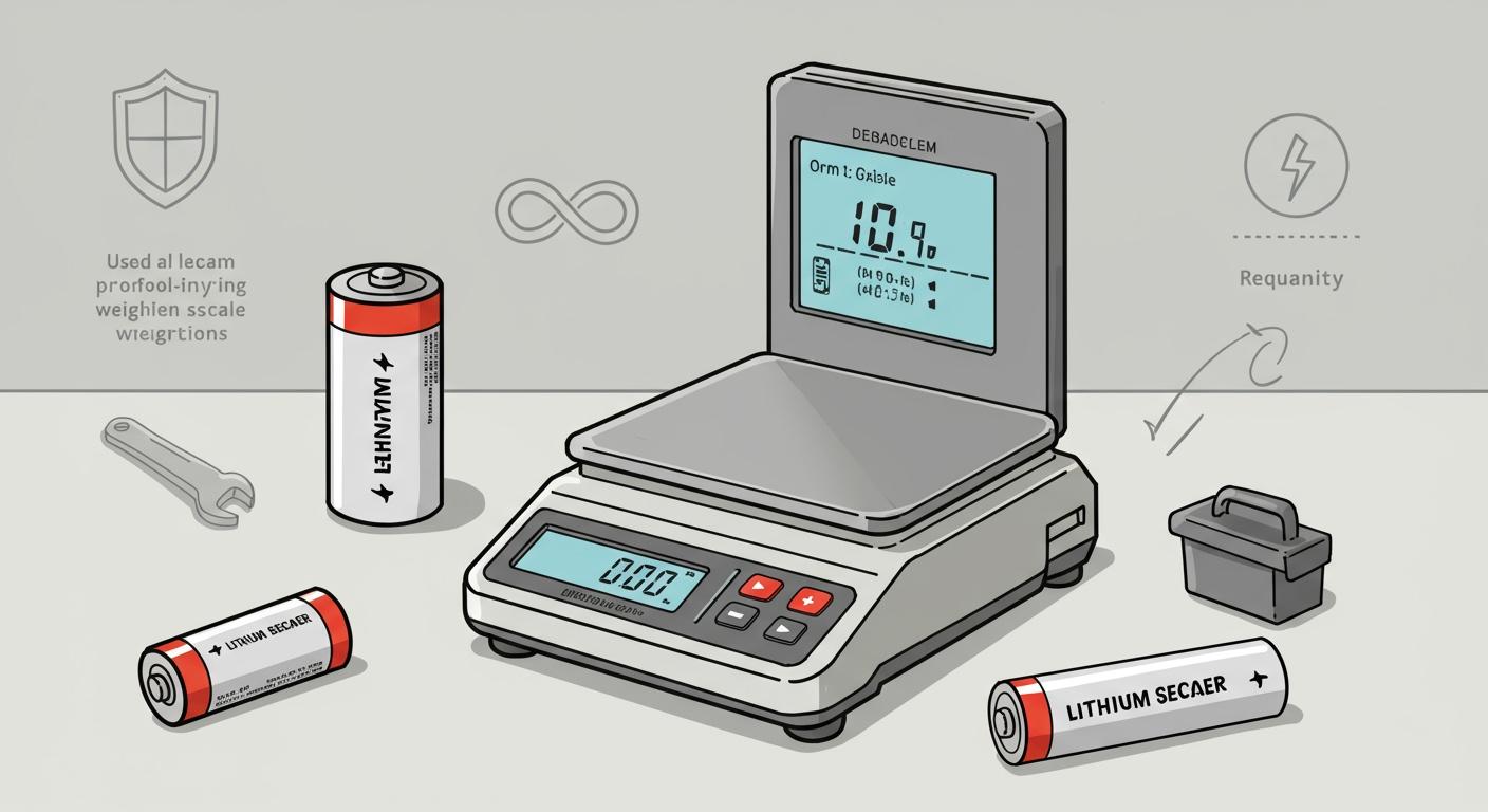 Why Long-Life Lithium Batteries Are Essential for Professional Weighing Equipment