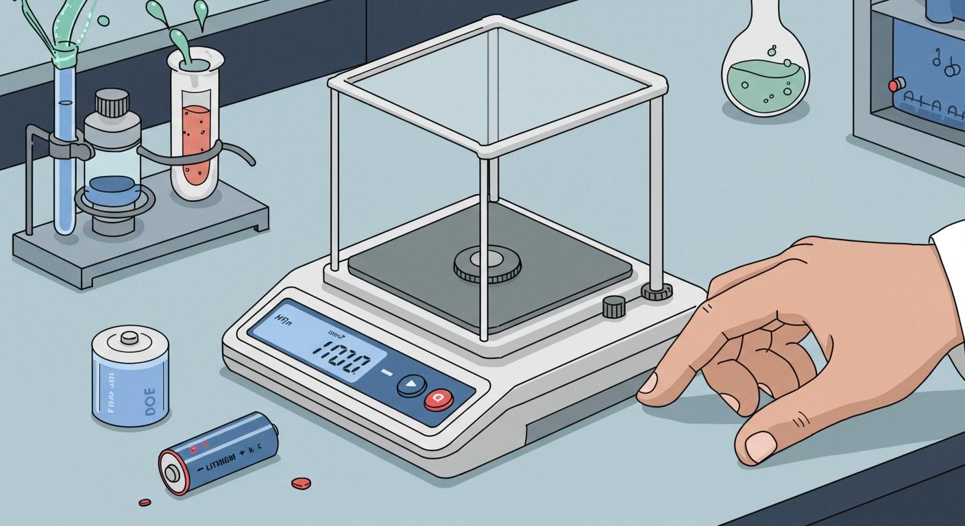 Portable Lab Scales and their reliance on lithium batteries for mobility and reliability