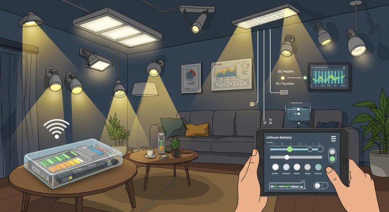 Smart Lighting Systems and their integration with lithium batteries and intelligent control