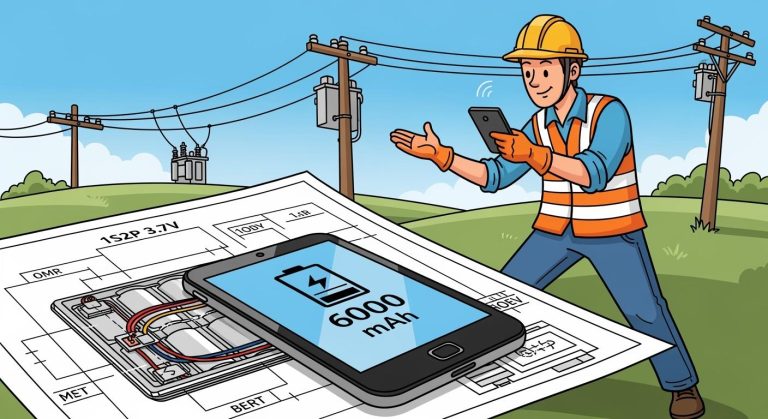 Determining the Ideal mAh Capacity for 1S2P 3.7V Smart PDAs in Utility Field Work