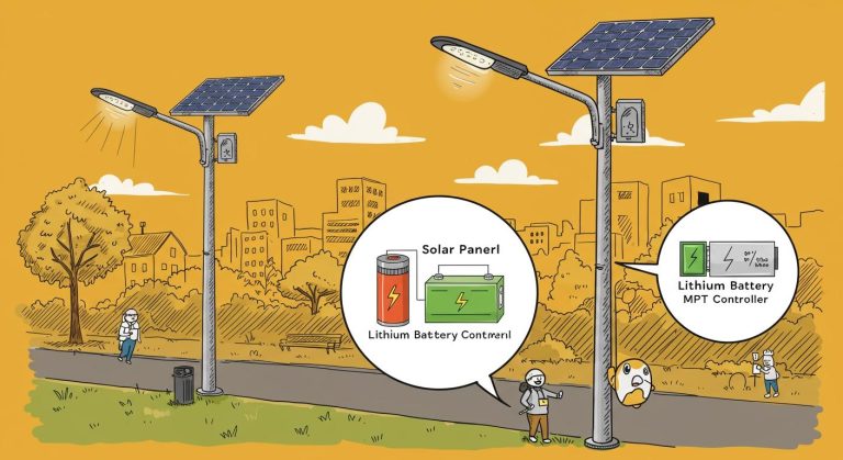 Solar Street Lights: Efficient Lithium Batteries and MPPT Technology