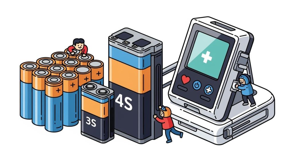 High-Energy-Density Battery Solutions: 21700 Cells with 3S/4S Packs in Medical Devices