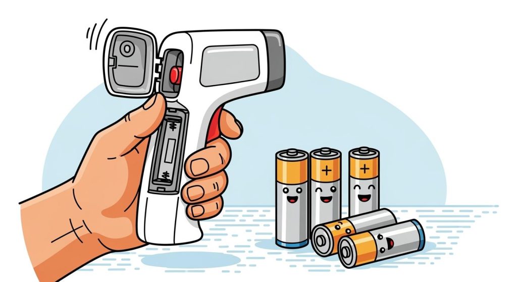 Infrared Thermometers and their battery systems
