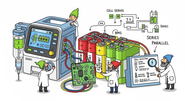 Custom Lithium Battery Design for Medical Devices: From Series/Parallel to Cell and BMS Selection