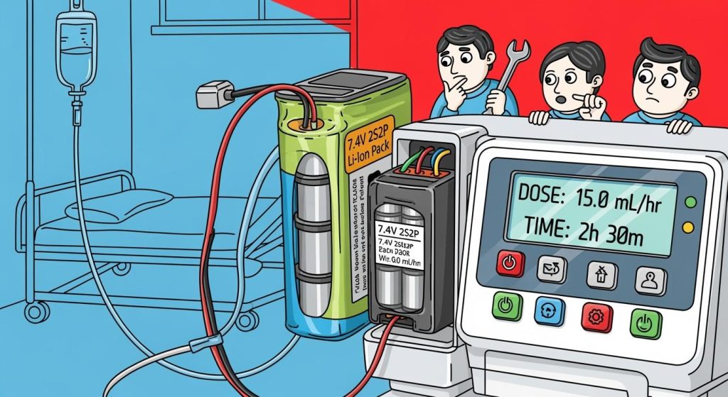 How a Compact 7.4V 2S2P Li-ion Pack Ensures Reliability in Ambulatory Infusion Pumps