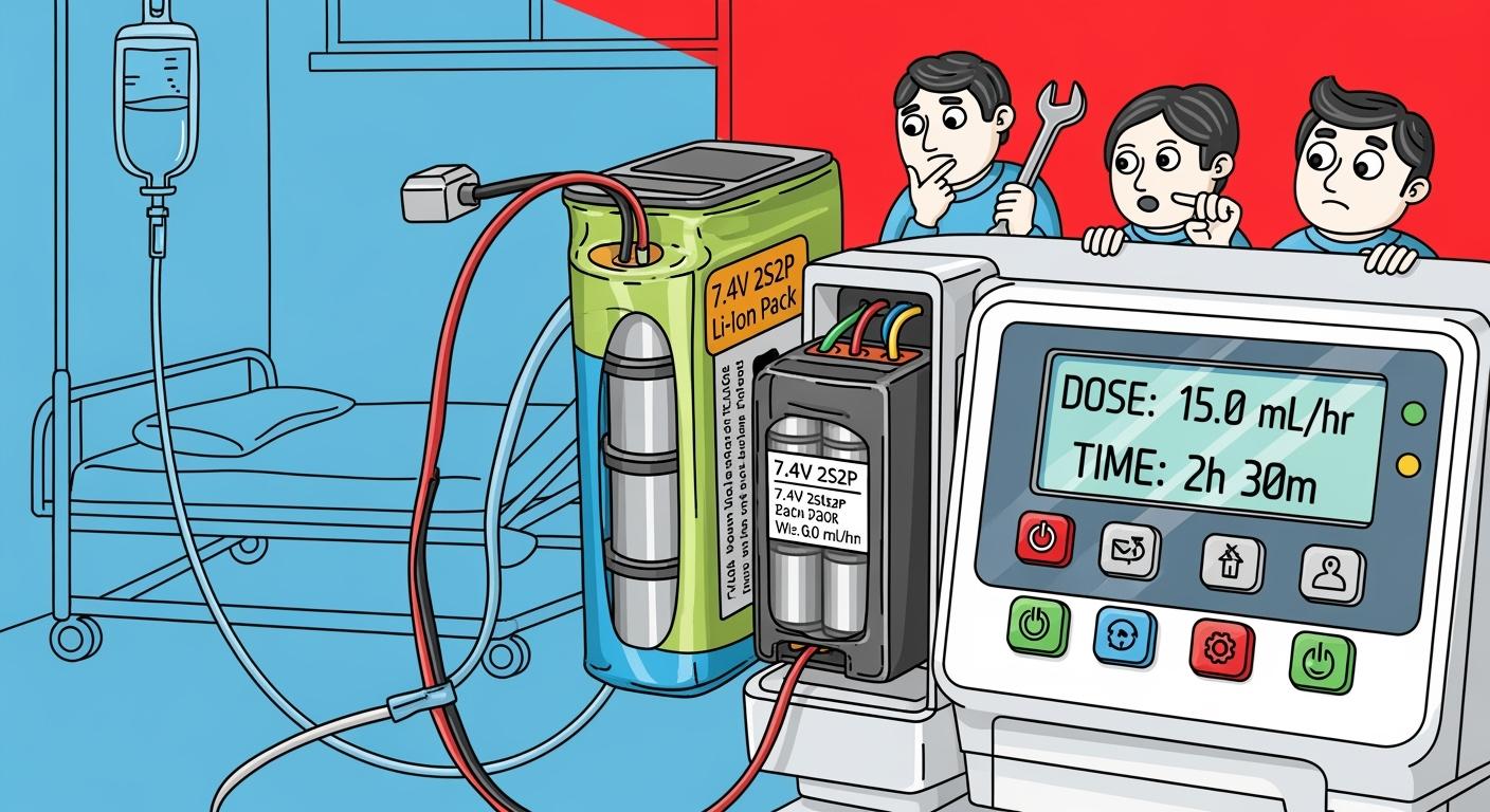 How a Compact 7.4V 2S2P Li-ion Pack Ensures Reliability in Ambulatory Infusion Pumps