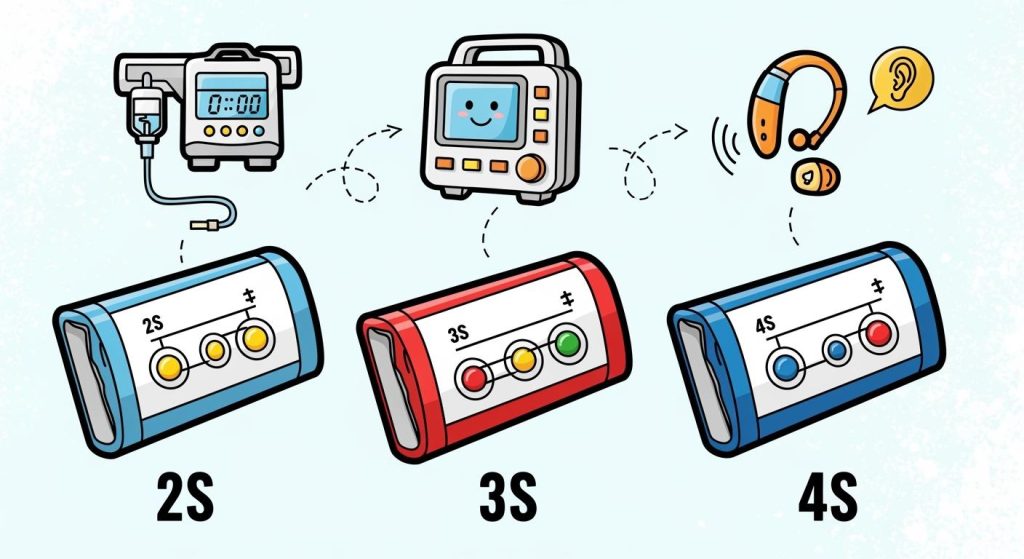 2S vs 3S vs 4S Lithium Battery Architectures for Medical Devices