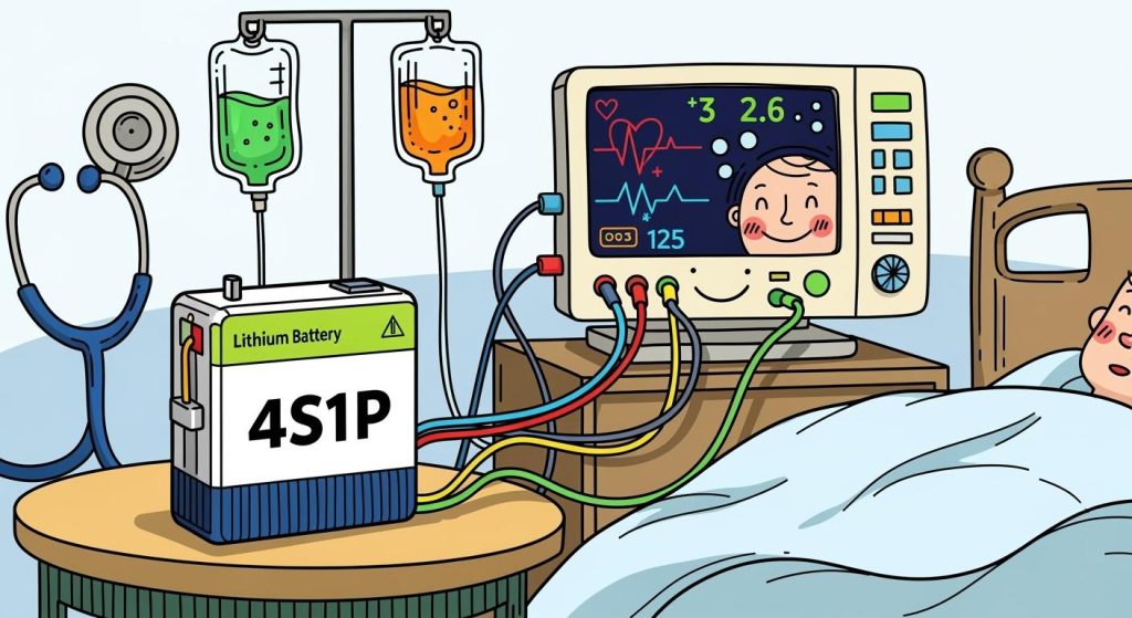 4S1P Medical Lithium Battery Application for Bedside Monitor Backup Power