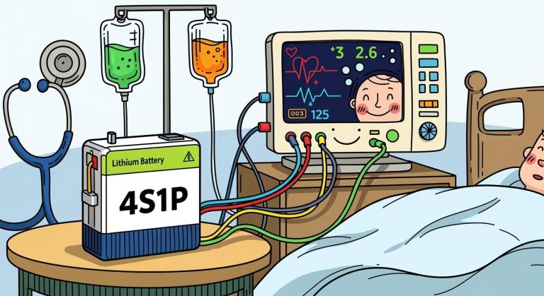 4S1P Medical Lithium Battery Application for Bedside Monitor Backup Power
