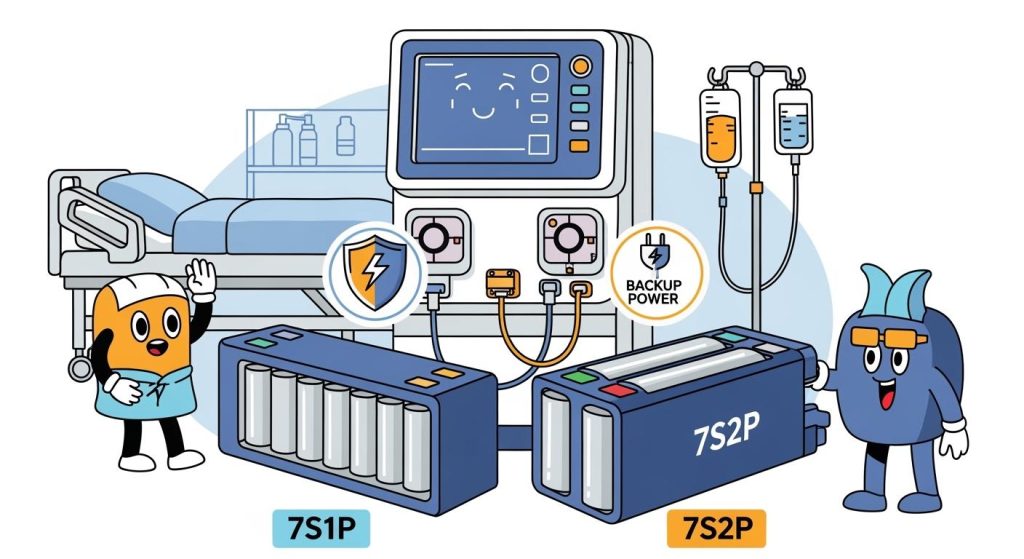 7S1P vs. 7S2P Backup Power Selection for Dialysis Equipment