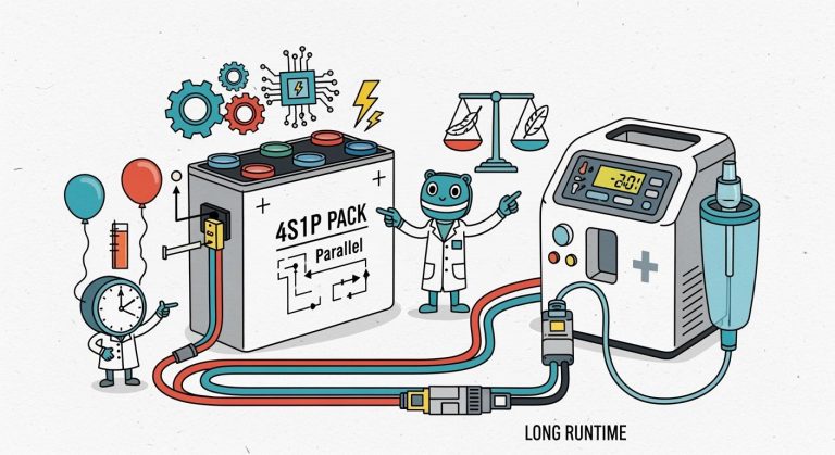 How to Optimize Weight and Runtime with 4S1P Lithium Battery Packs for Oxygen Concentrators