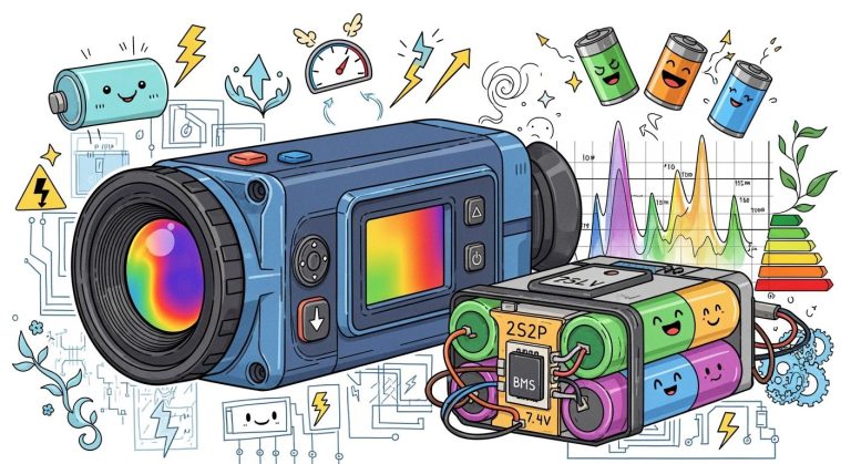 Optimizing Runtime for Thermal Imaging Cameras with Custom 2S2P 7.4V 18650 Battery Packs