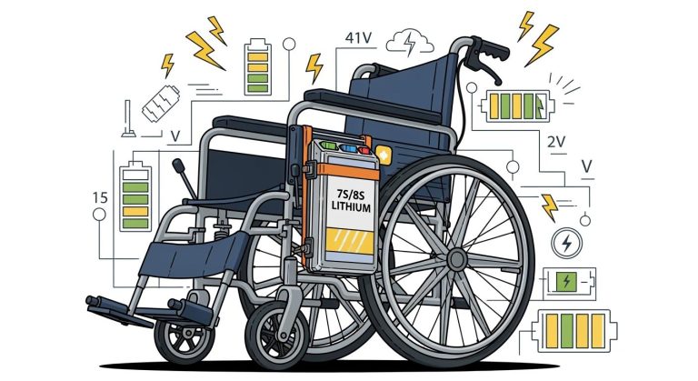 Why 24V Medical Wheelchairs Commonly Use 7S/8S Lithium Battery Systems