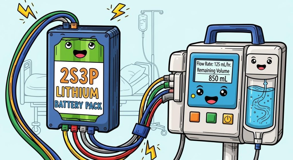 2S3P Lithium Battery Pack for Smart Infusion Pumps