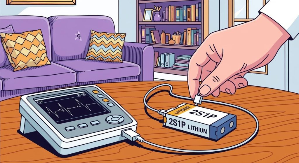 2S1P Lithium Battery Selection for Home ECG Monitoring Devices: Power Design for Continuous Data Recording