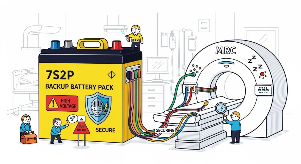 7S2P Backup Battery Safety Design for Medical Imaging Systems